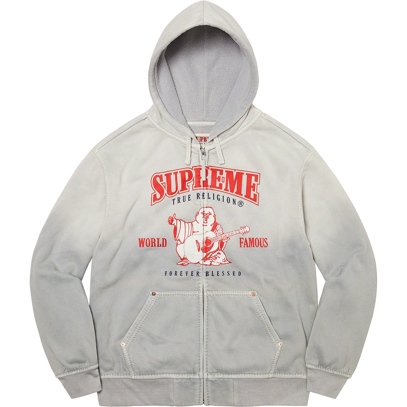 Supreme®/True Religion® Zip Up Hooded Sweatshirt view 8